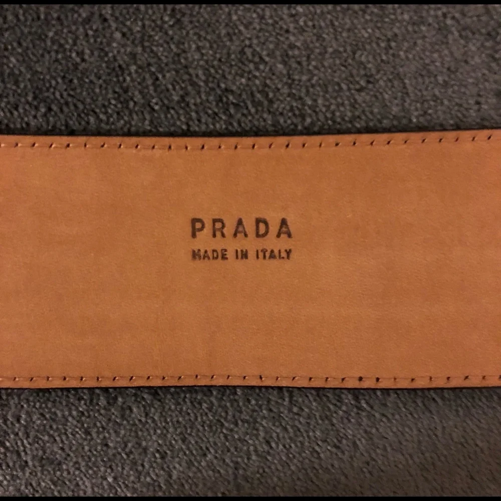 PRADA Leather Snake/Python Skin Style Belt - Picture 8 of 12